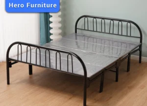 Black folding bed