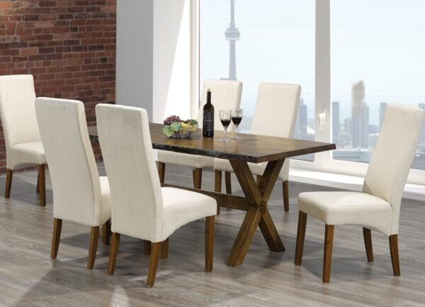 Live Edge Luxe 7-Piece Dining Set